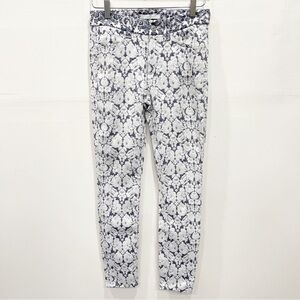 7 For All Mankind Tailored Skinny Ankle Jeans Dutch Jacquard